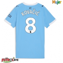 Camiseta Manchester City Mateo Kovacic #8 Primera Equipación para mujer 2025-26 manga corta